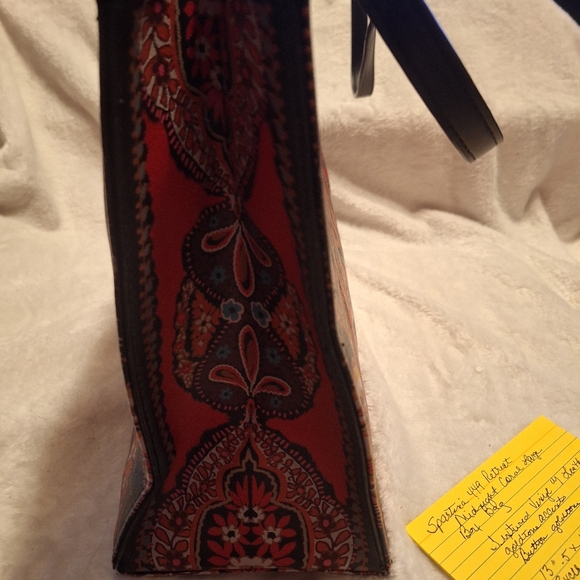 Spartina 449 Retreat Midnight Coral Large Box Bag - Picture 8 of 13